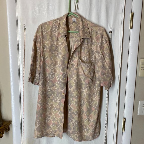 Vintage Silk Shirt - Muted Pattern - Picture 4 of 8
